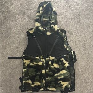 Prps Black and Tan Hooded Vest